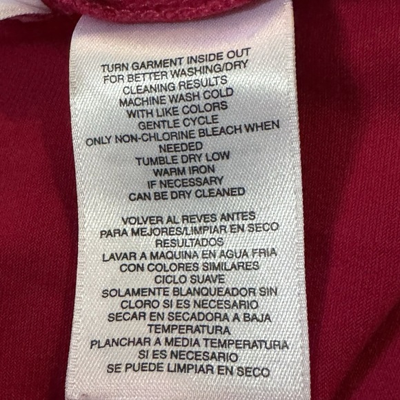 Jones Studio 1X Shirt Tank Top Fuchsia Pink Solid Sleeveless Scoop Neck Stretch - Picture 7 of 7